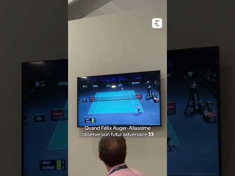 👀 Félix Auger-Aliassime observe son futur adversaire en conférence de presse #tennis #atp1000