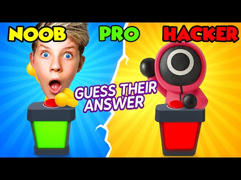 🤔 NOOB to PRO to HACKER Guess Their Answer❓🤔 PREZLEY