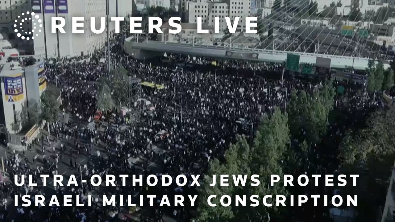 Ultra-Orthodox Jews Protest Conscription in Jerusalem ✡️