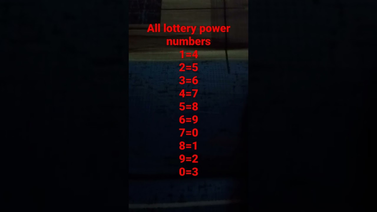 All Lottery Power Numbers 2
