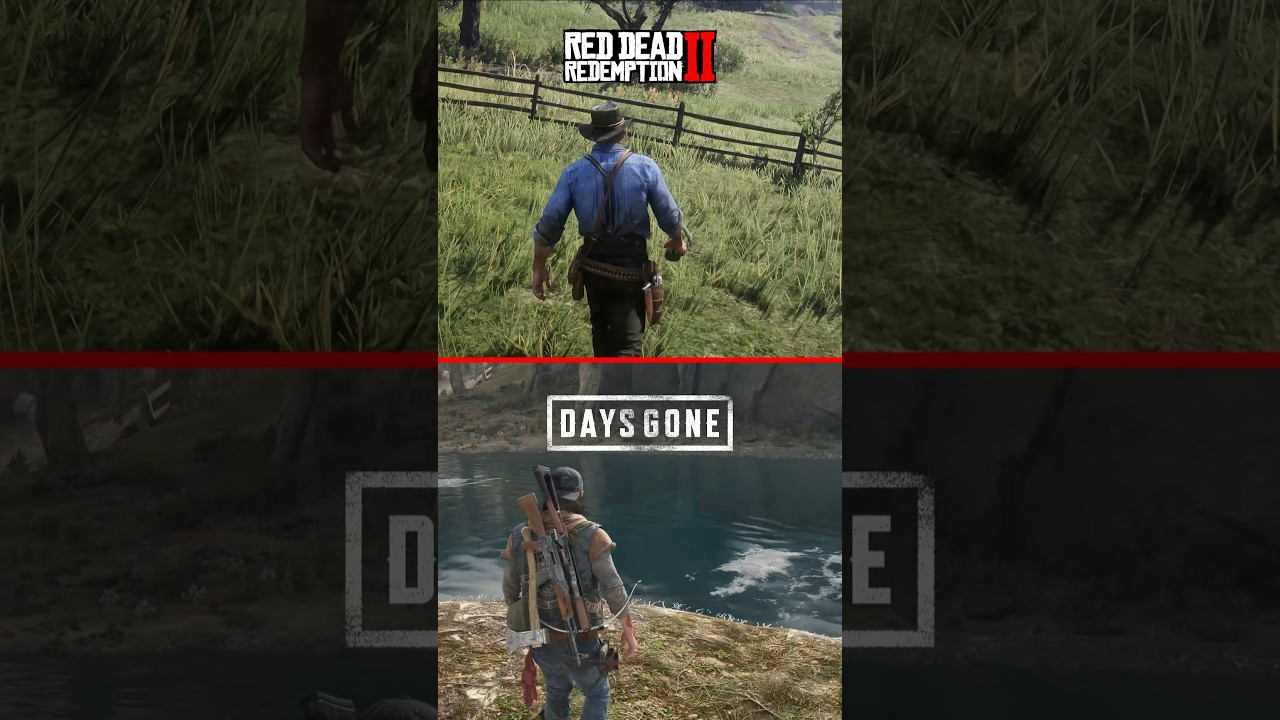 Red Dead Redemption 2 Vs Days Gone Comparison #rdr2 #gaming #daysgone #shorts