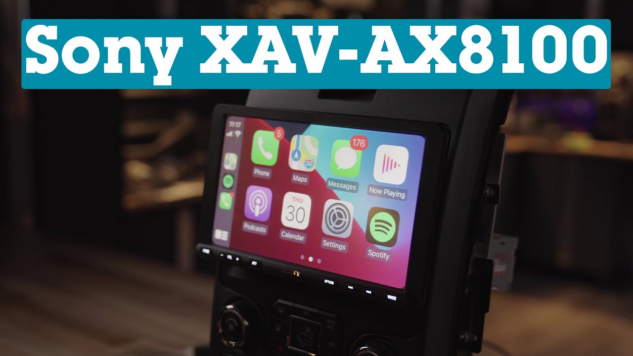 Sony XAV-AX8100 floating-screen digital media receiver | Crutchfield