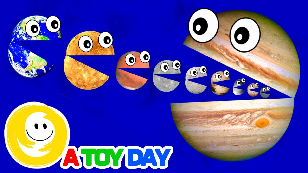 Hungry Planets 🌎 | Fun Planet Size Comparison for Kids