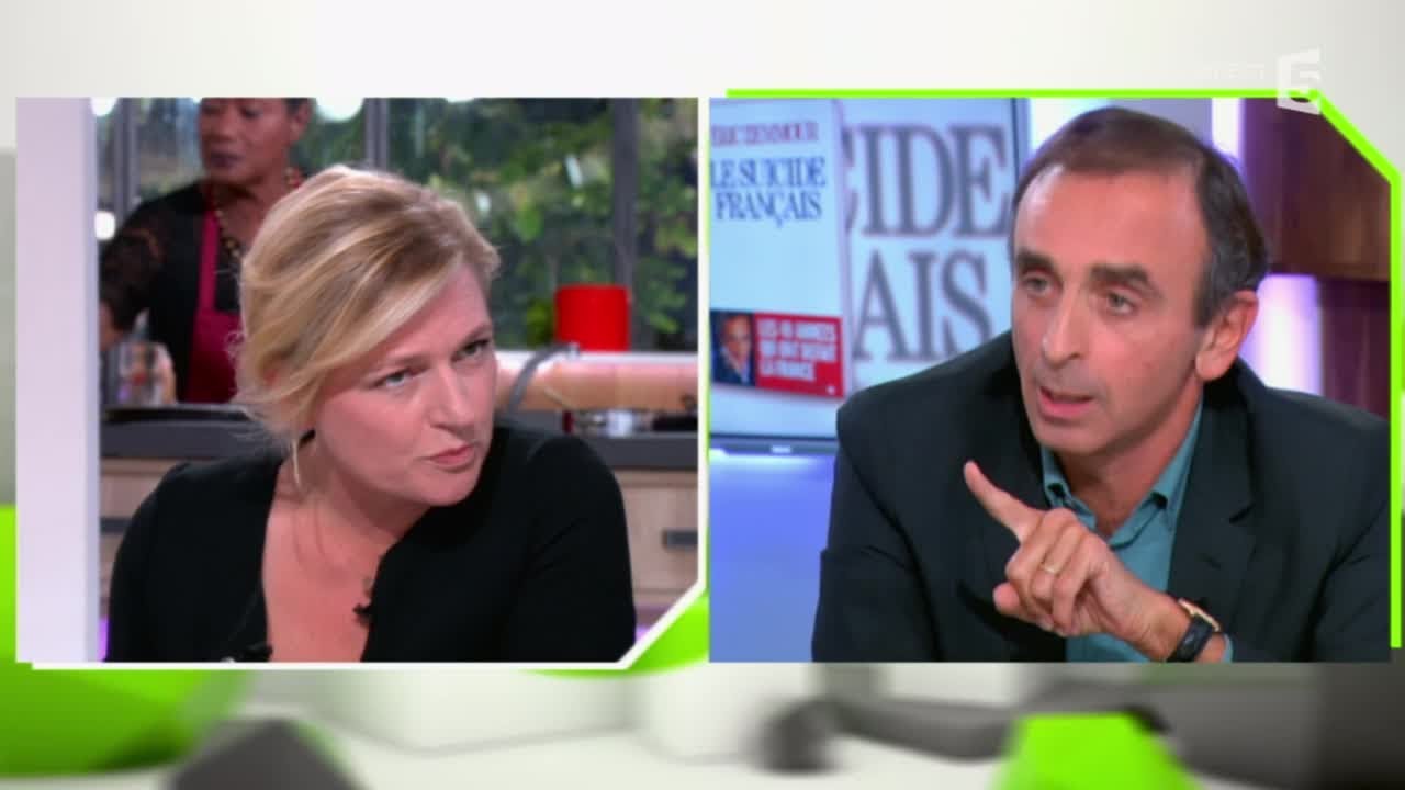 Babeth Lemoine - Eric Zemmour , le clash! - C Ă vous - 06/10/2014