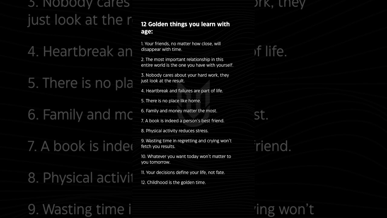 12 Life Lessons You Only Learn with Age | Harsh Truths That Change Your Perspective