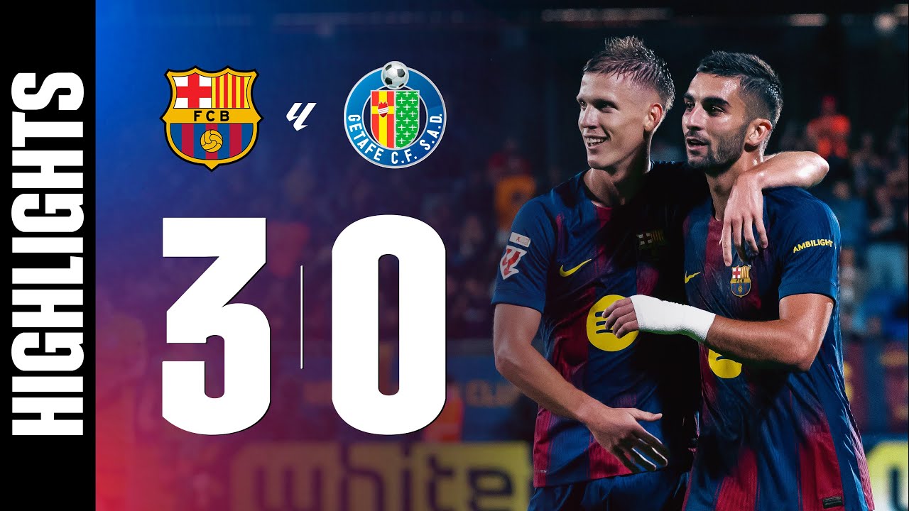 FC Barcelona Dominates Getafe 3-0 | Exciting La Liga Match Highlights ⚽