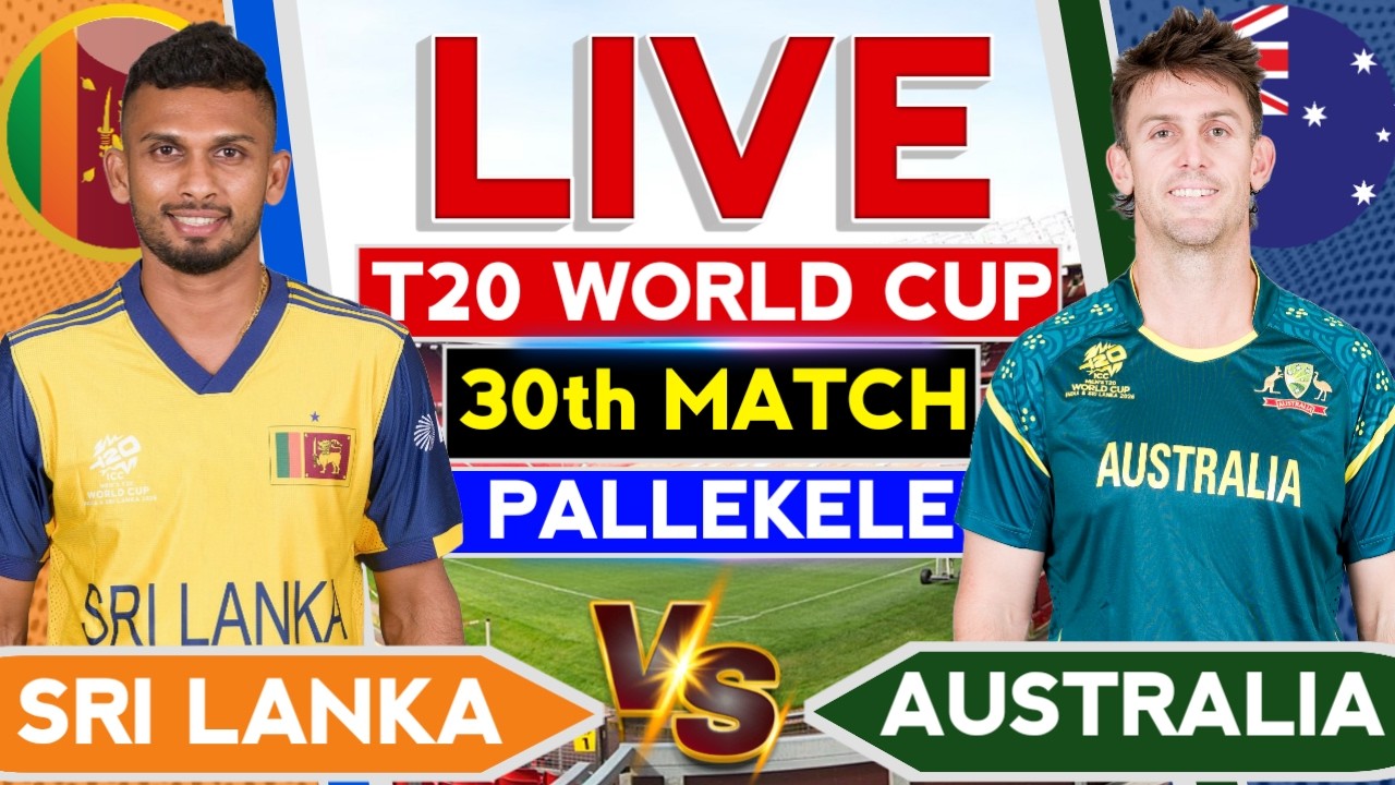 🔴Live- Aus vs SL T20 WC Live | Australia vs Sri Lanka | Live Cricket Commentary | Ind vs Pak Live