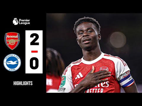 SAKA! Arsenal 2-0 Brighton HIGHLIGHTS All Goals