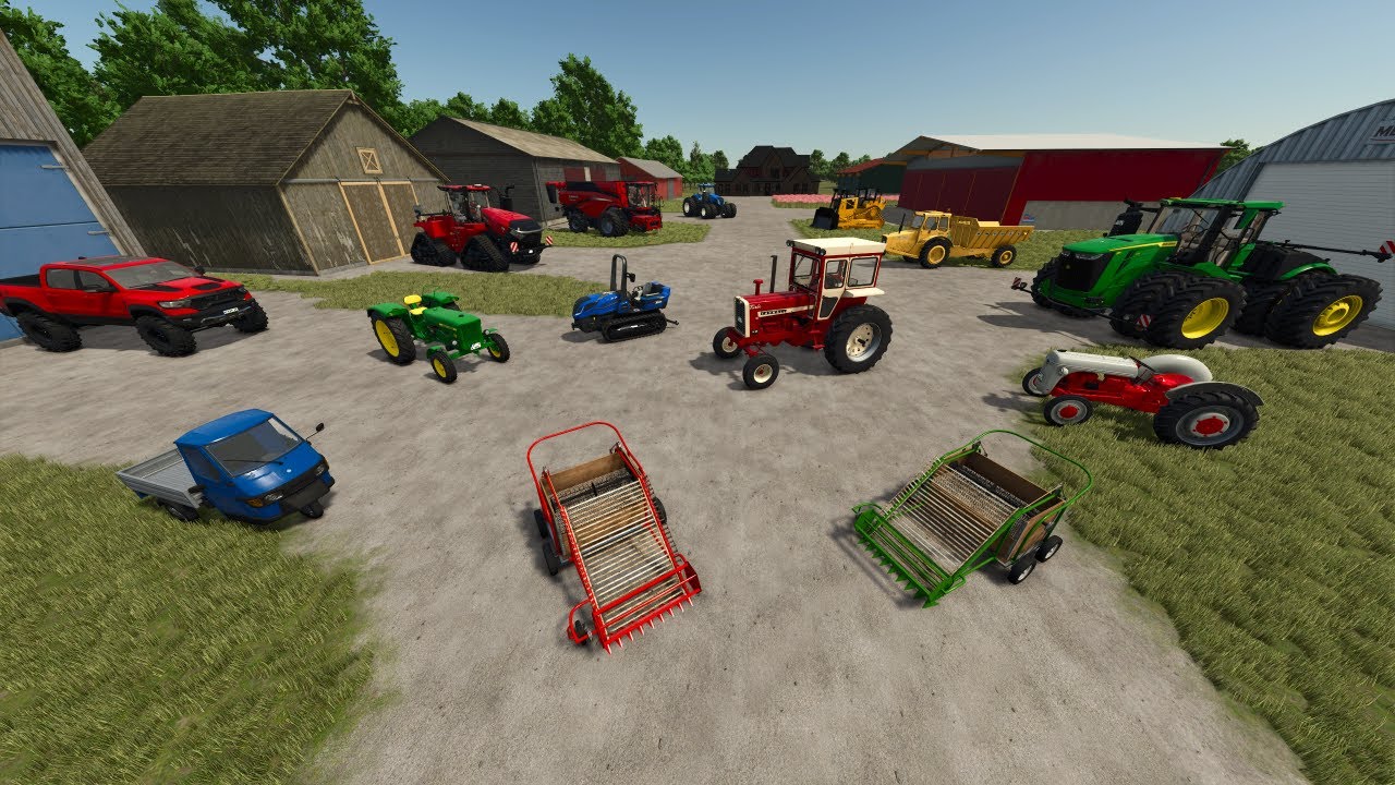 Farming with Random Barns & Equipment 🚜 | Farming Simulator 25