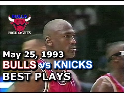 1993 Bulls vs Knicks game 2 HD highlights