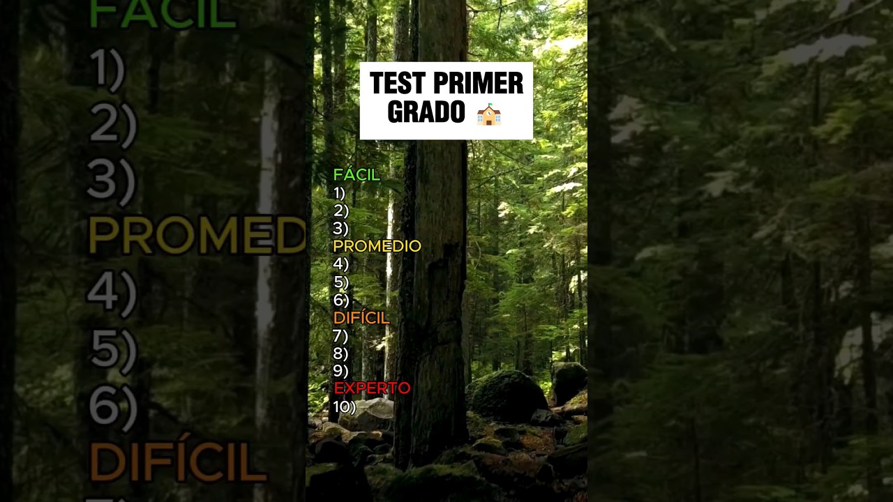 Test de Primaria: Desafía Tus Conocimientos con Preguntas Divertidas