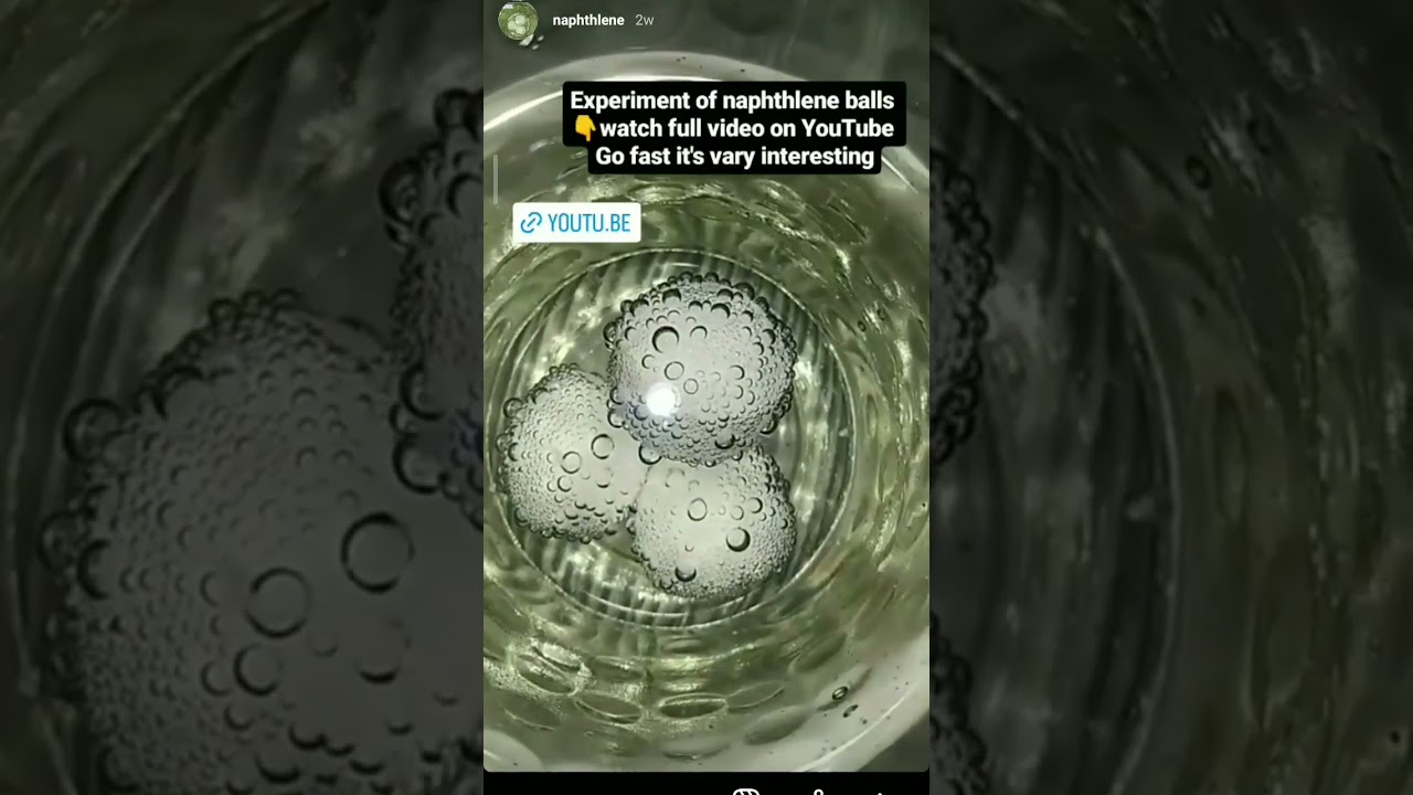 Fun Science: Dancing Naphthalene Balls 🧪