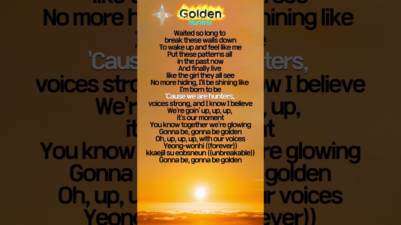 Golden - Huntrix (Lyrics) | KPop Demon Hunters 🌟