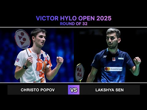 Lakshya Sen vs Christo Popov | Badminton Hylo Open 2025