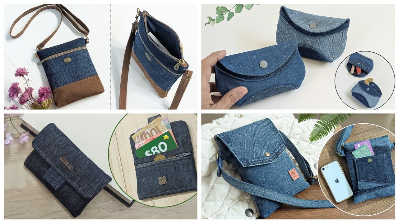 4 Old Jeans Ideas | DIY Denim Bags and Purses | Compilation | Upcycle Crafts