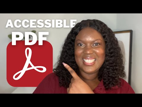 How to make a PDF accessible | Adobe Acrobat Tutorial
