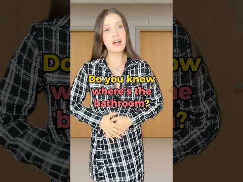 Trying to go to the bathroom 🚽 #englishlanguage #learnenglish