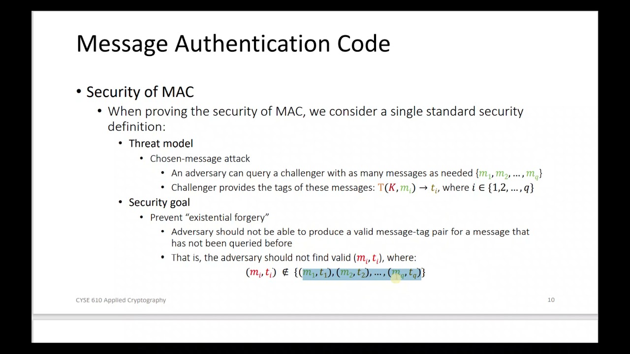 Understanding MAC: Its Purpose and Use in Applied Cryptography