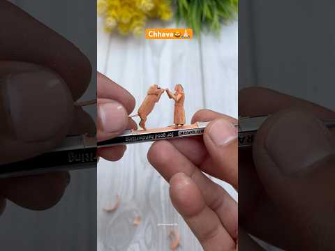 Chhava 🦁🙏🏻Chhatrapati Sambhaji Maharaj #pencilart #divineart #pencilcarving #sambhajimaharaj