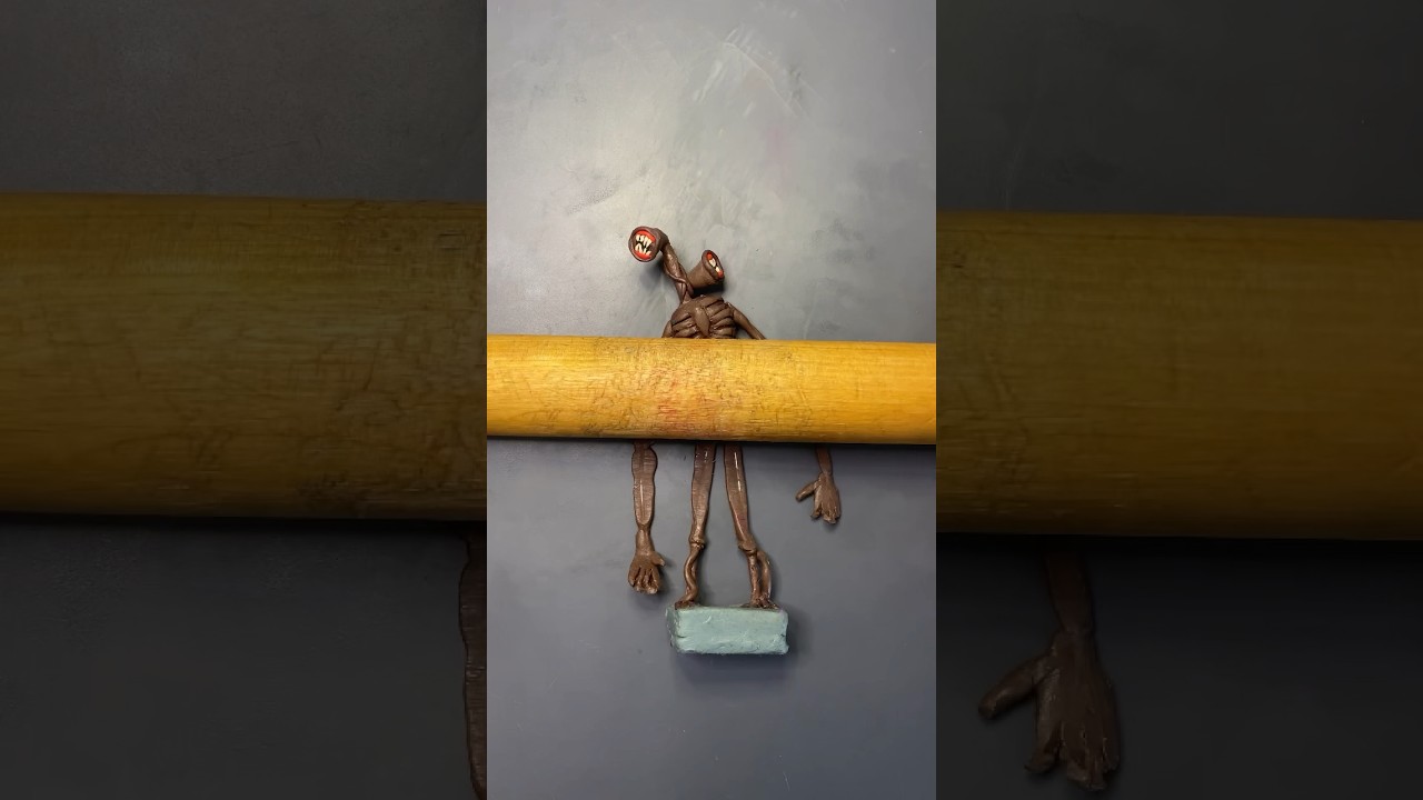 🟢🔴SirenHead Clay Art #sculpting #plasticine #sirenhead