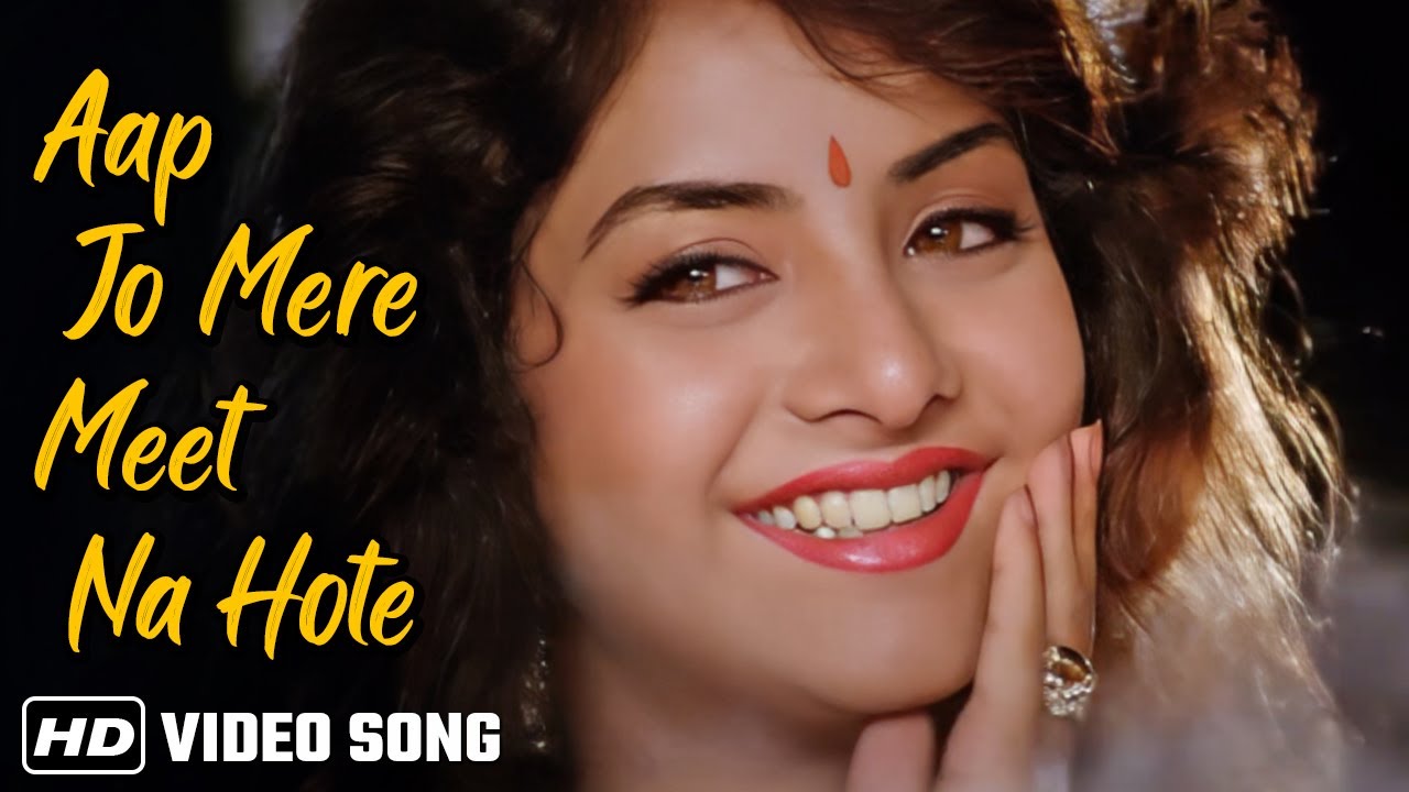 Aap Jo Mere Meet Na Hote | Classic 1992 Geet Song ft. Divya Bharti & Lata Mangeshkar 🎶