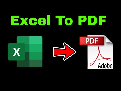 How to Convert Excel file into PDF in MS Excel | Save Excel file as PDF