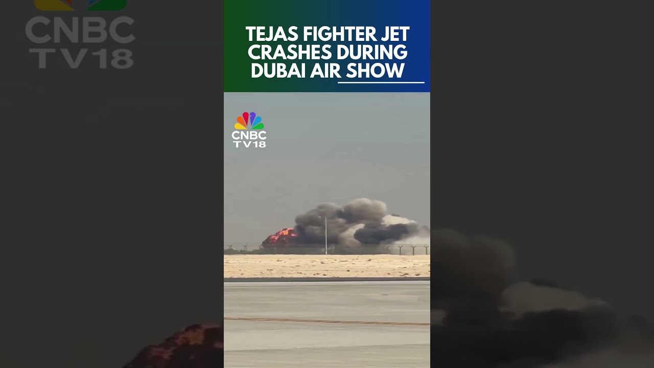 Tejas Fighter Jet Crashes at Dubai Air Show ✈️