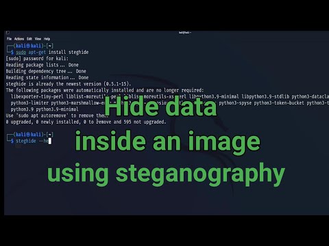 How to Hide Secret Data inside an image using Steganography