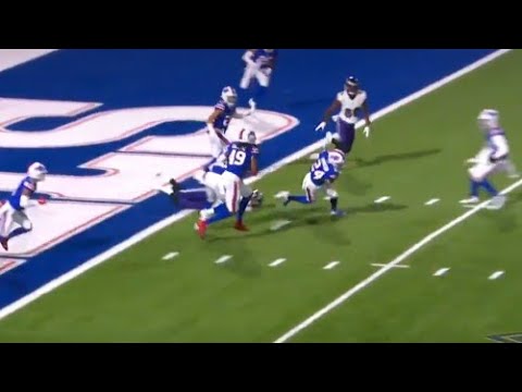 Taron Johnson Takes Goal Line Interception 100 YARDS TO THE HOUSE Bills Vs Ravens NFL Football 2021