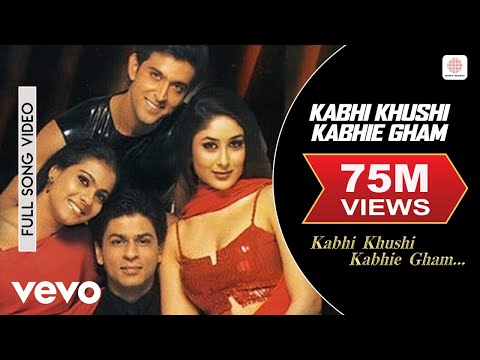 Kabhi Khushi Kabhie Gham Full Video - Title Track | Shah Rukh Khan | Lata Mangeshkar