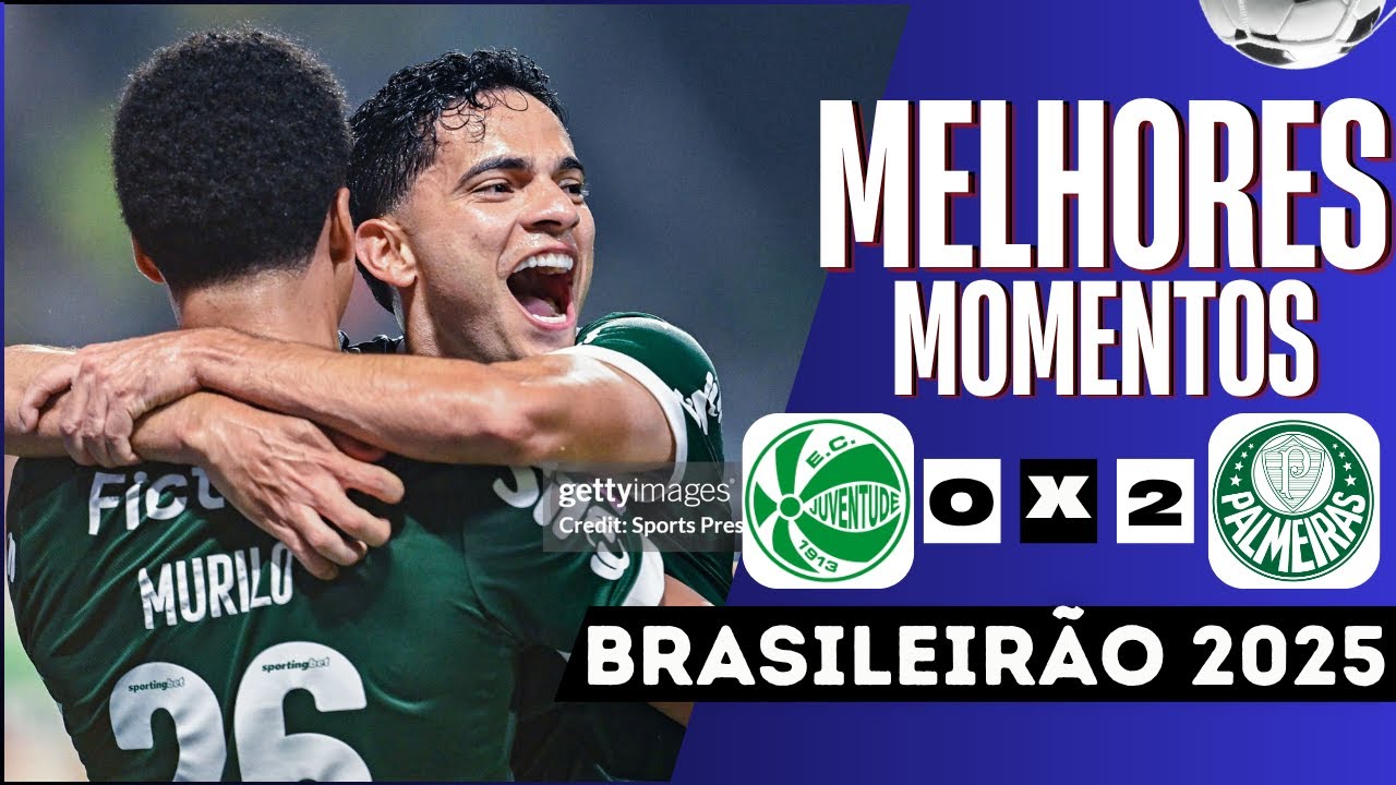 Melhores Momentos de Juventude vs Palmeiras | Brasileirão 2025 ⚽