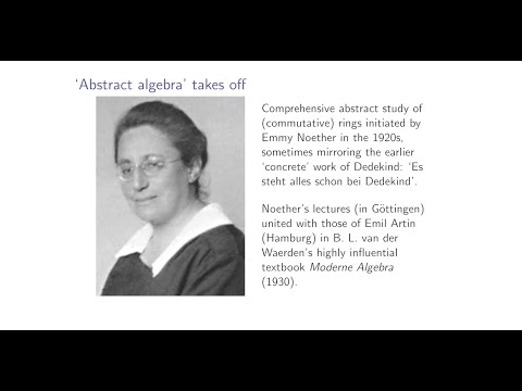 History of Mathematics: Classical algebra: 19th-century beginnings of modern algebra. 3rd Yr Lecture