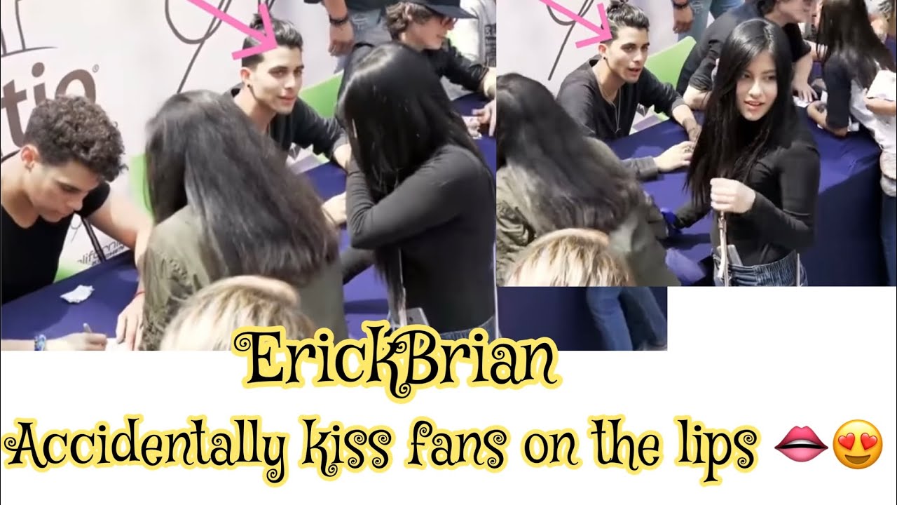 Erickbryan's accidental fan kiss 😘