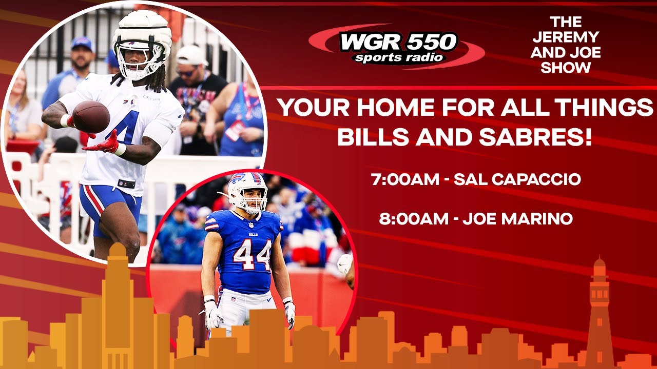 Tune In: The Jeremy & Joe Show LIVE | August 13, 2025 | WGR SportsRadio 550 π