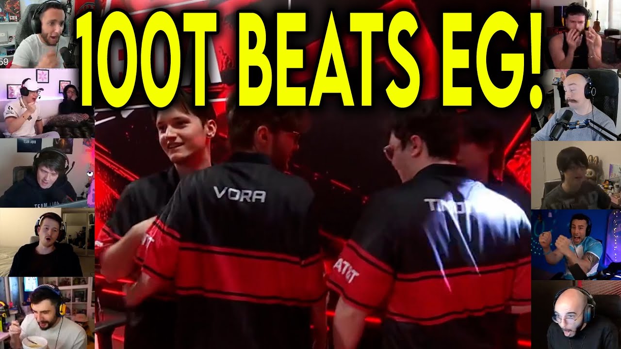 Valorant Streamers React to 100T's 2-0 Win Over EG 🎮