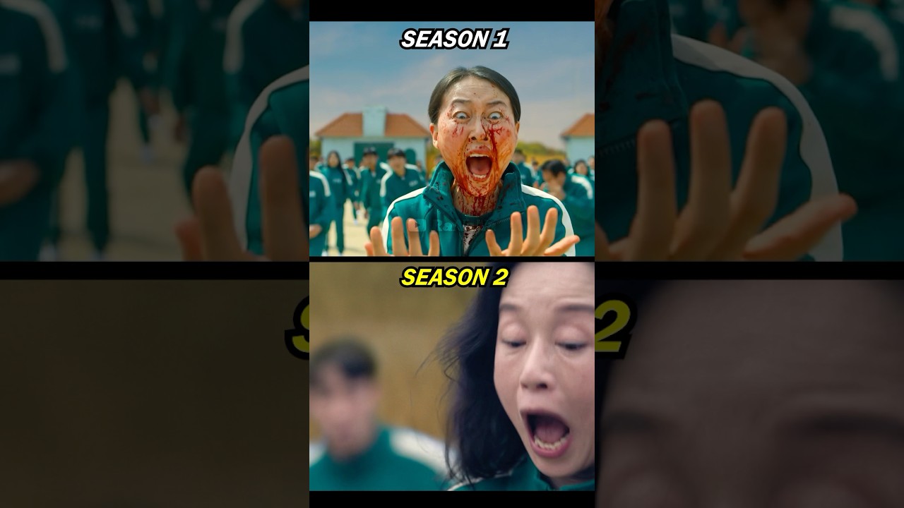 Squid Game S1 vs S2: Red Light, Green Light Scenes