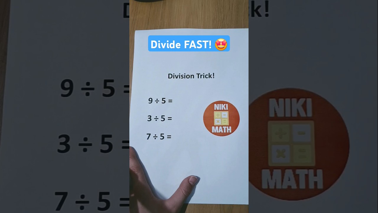 Easy Division Tricks for Small Numbers ✖️