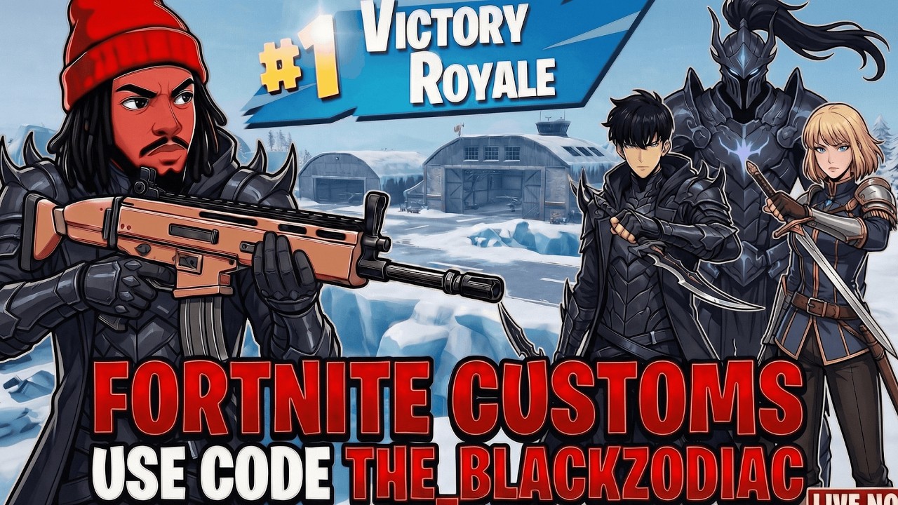 🔥 Fortnite Customs & Fashion Shows Live + Giveaways!