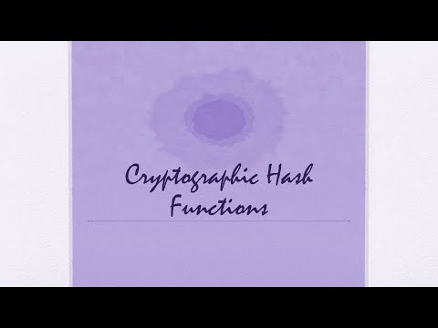 [CompNetSec] - 13 - Cryptographic Hash Functions