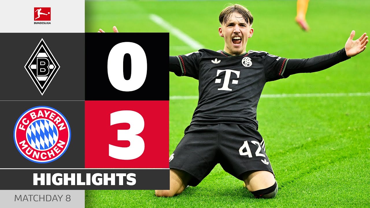 Unbelievable! Bayern's Dominance Continues in Exciting Match vs Borussia M'Gladbach ⚽