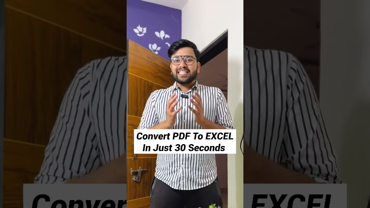 Quick Excel Hack: Convert PDF to Excel in Seconds! 📊 #Shorts #ExcelTips