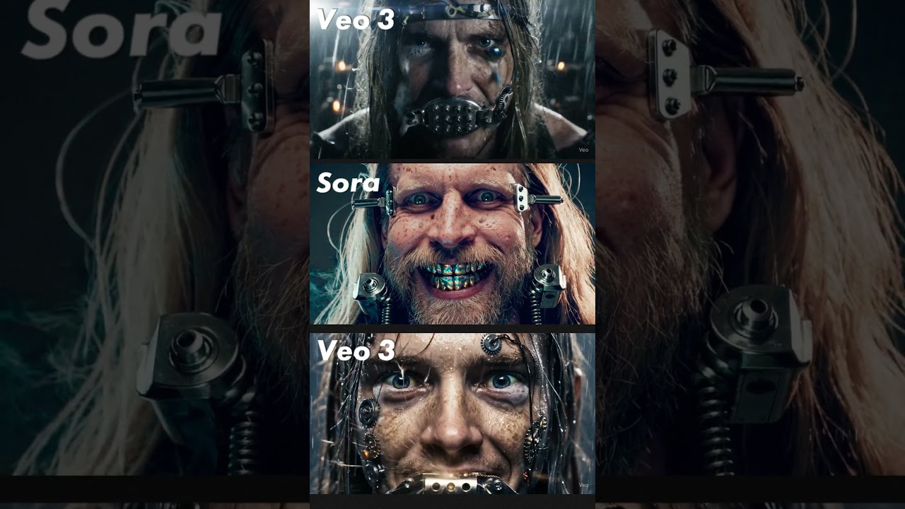 Google's Veo 3 vs OpenAI's Sora Same Text Prompt