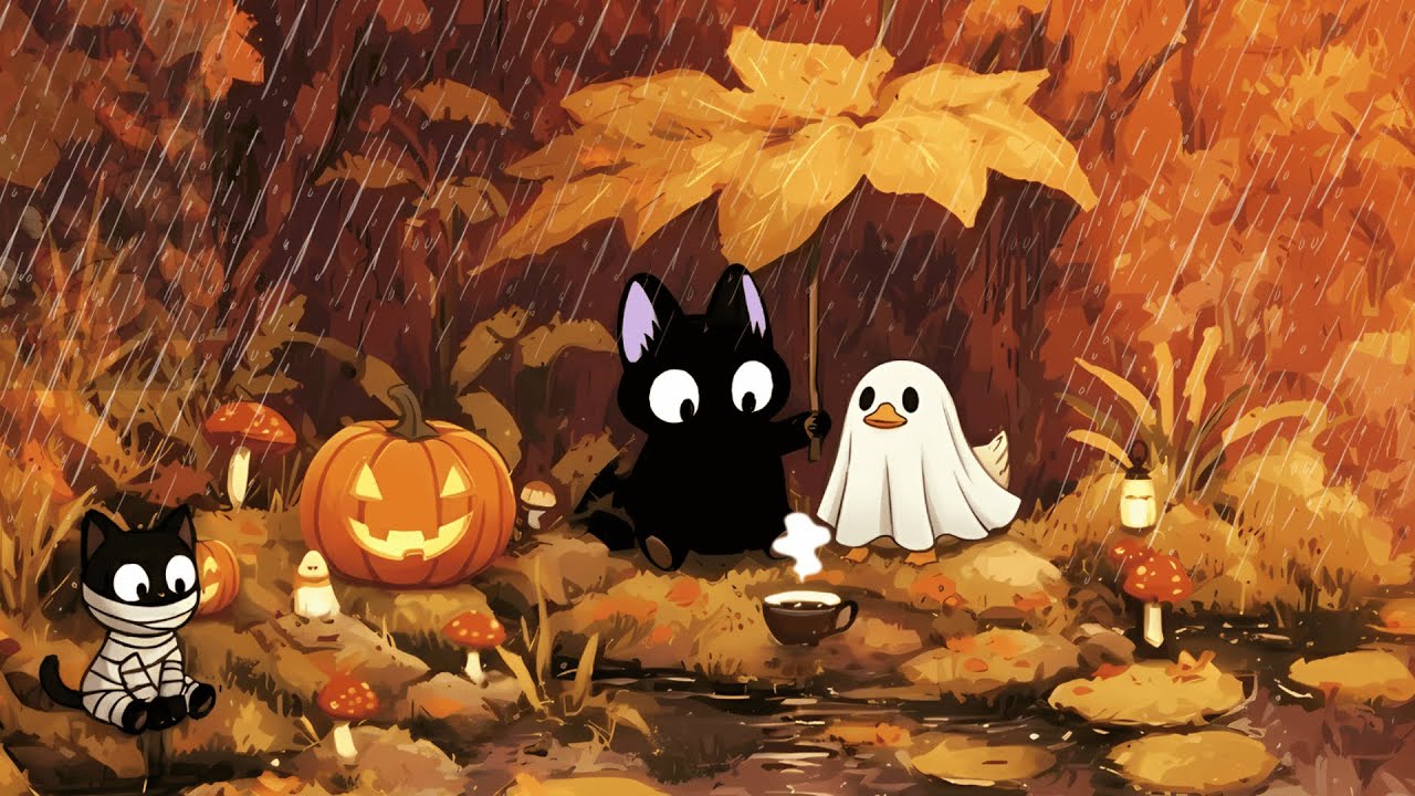 Spooky Chill Lofi Jazz 🎃 | Perfect for Study & Relaxation