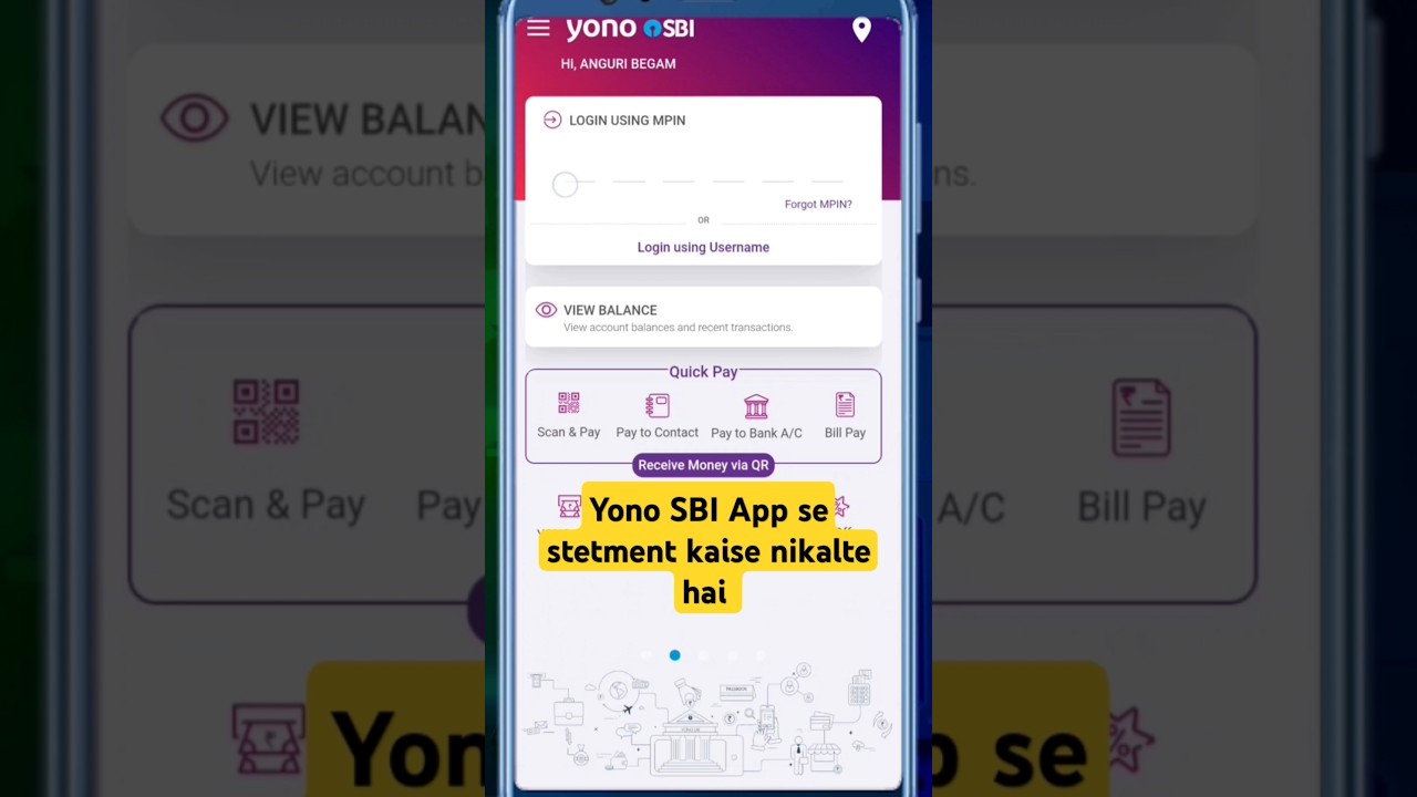 How to Download Bank Statement from Yono SBI