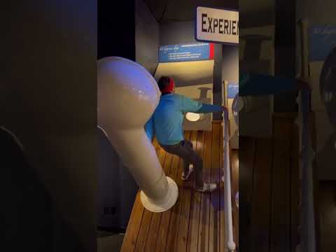 Inside the Titanic Museum.