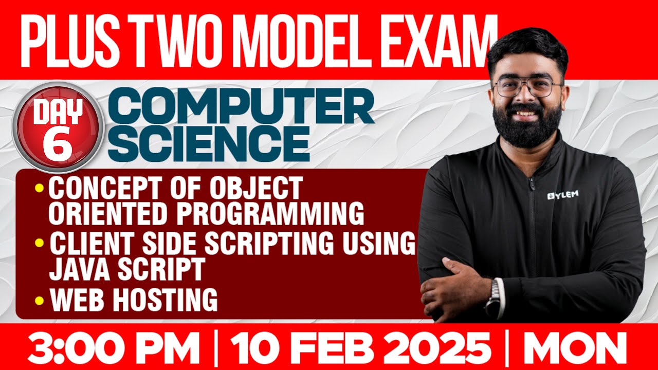 Plus Two Computer Science Model Exam: Master Object-Oriented Programming in One Shot!