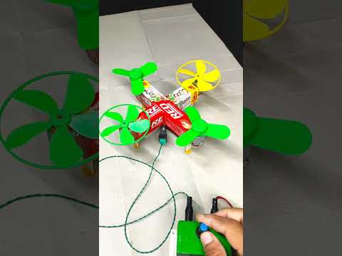 drone making with waste material | waste material school project drone