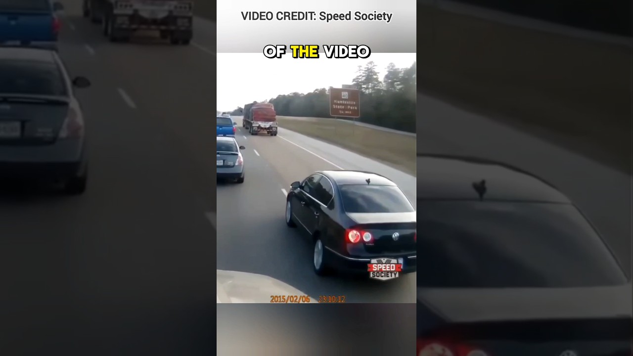 Karma Strikes After Cutting Off Semi Truck! 🚗