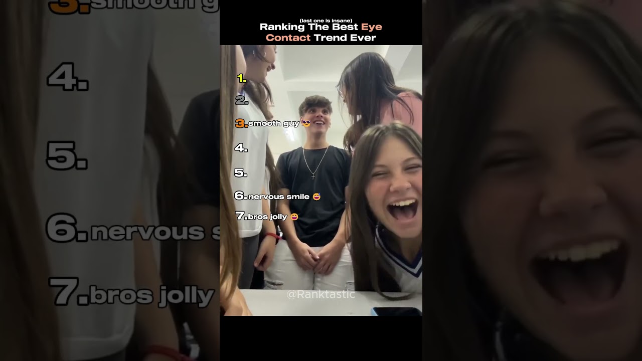 Ranking The Best Eye Contact Trend Ever #shortsviral #tiktok #usa