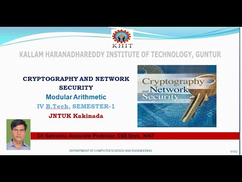 EXTENDED EUCLIDEAN ALGORITHM (CRYPTOGRAPHY AND NETWORK SECURITY)